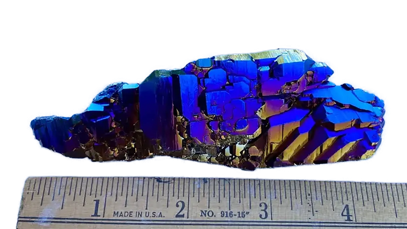Alien Aurora Crystal with ruler